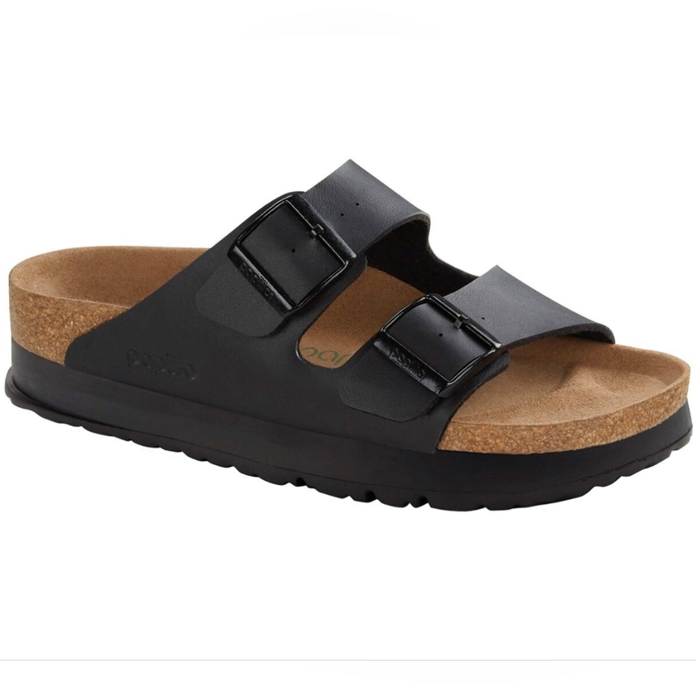 Birkenstock Papillio Arizona Vegan Platform Arizona Sandals Size 38 Like New